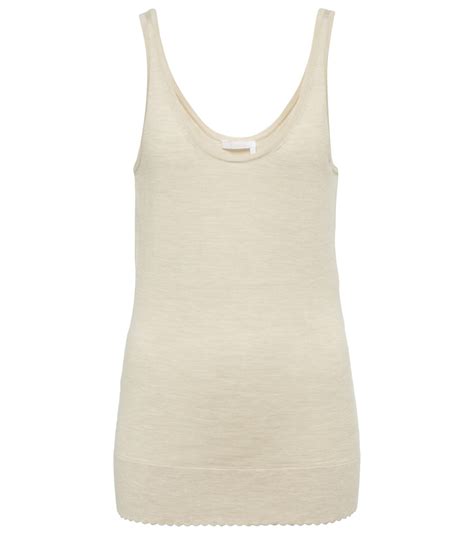 chloe tank top|Tank top in wool knit .